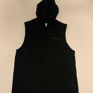 Champion vintage sleevless hoodie for gym medium